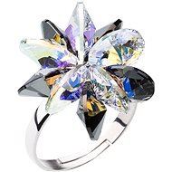 EVOLUTION GROUP 35024.5 decorated with Swarovski® crystals (925/1000, 1.3g) - Ring
