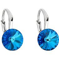 EVOLUTION GROUP 31229.5 Bermuda Blue Decorated with Swarovski® Crystals (Ag 925/1000, 1.6g) - Earrings