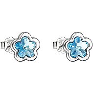 EVOLUTION GROUP 31255.3 Aqua Butterfly Stud Decorated with Swarovski® Crystals (Ag 925/1000, 1,1 - Earrings
