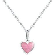 PRAQIA Pink Heart KO6068_CU025_40_A (Ag925/1000, 1.11g) - Necklace
