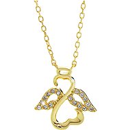 JSB Bijoux Silver Angel with Swarovski® Crystal Stones Gilded 92300406g (Ag 925/1000, 1,97g) - Necklace