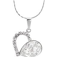 JSB Bijoux Heart with Swarovski Crystals Chaton 61300857cr - Necklace