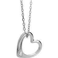 JSB Bijoux Heart with Swarovski Crystals Chaton 92300371cr (Ag925/1000, 2,23g) - Necklace