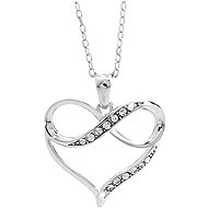 JSB Bijoux Heart Infinity with Swarovski Crystals 92300398cr (Ag925/1000, 2.59g) - Necklace