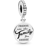 PANDORA Moments People 798124EN16 Friends Are Family Charm (925/1000 silver, 2.8g) - Charm