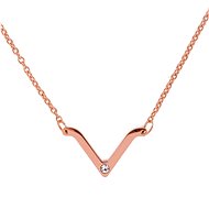 VUCH Visage Rose Gold P2672 - Necklace