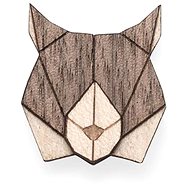 BeWooden BR10 Lynx - Brooch