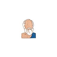 BeWooden BR106 Socrates - Brooch