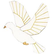 BeWooden BR114 Dove - Brooch