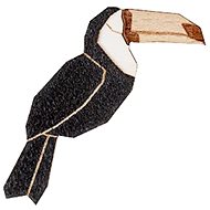 BeWooden BR120 Toucan - Brooch