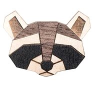 BeWooden BR13 Raccoon - Brooch