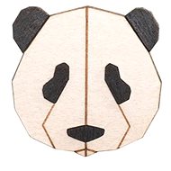 BeWooden BR17 Panda - Brooch