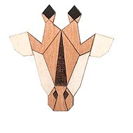 BeWooden BR19 Giraffe - Brooch