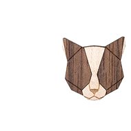BeWooden BR45 Grey Cat - Brooch
