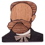 BeWooden BR89 Antonín - Brooch