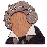 BeWooden BR90 Ludwig - Brooch