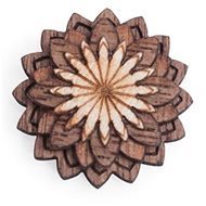BeWooden LF8 Oriens Flower - Brooch