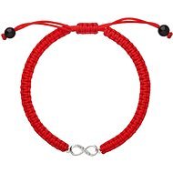 EVOLUTION GROUP 13002.3 Red Textile Decorated Zircon (Ag925/1000, 0.5g) - Bracelet
