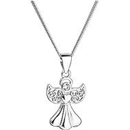 EVOLUTION GROUP 32077.1 Crystal Angel Decorated with Swarovski Crystals (Ag925/1000, 2,9g) - Necklace