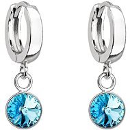 EVOLUTION GROUP 31300.3 Aqua Decorated with Swarovski Crystals (Ag925/1000, 1,8g) - Earrings