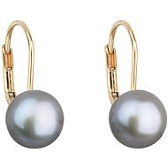 EVOLUTION GROUP 921009.3 Grey Decorated with Genuine Pearl AAA 8-8,5 (Au585/1000, 1,02g) - Earrings