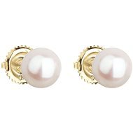 EVOLUTION GROUP 921004.1 White Pearl decorated with AAA 8-8,5mm (Au585/1000,0,68g) - Earrings