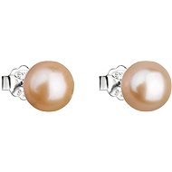 EVOLUTION GROUP 21042.3 peach pravá perla AA 7,5 – 8 mm (Ag 925/1000, 1,0 g) - Náušnice