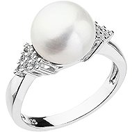 EVOLUTION GROUP 25002.1 White Genuine Pearl AA 8.5-9.5mm (Ag925/1000, 2,0g) - size 56 - Ring