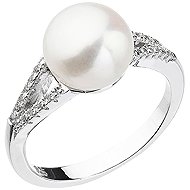 EVOLUTION GROUP 25003.1 White Genuine Pearl AA 8-9mm (Ag925/1000, 2,5g) - size 58 - Ring