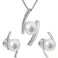 EVOLUTION GROUP 29039.1 Genuine Pearl AAA 6-6,5 and 7-7,5mm (Ag925/1000, 4,5g) - Jewellery Gift Set