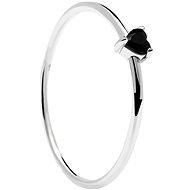 PDPAOLA Black Heart AN02-224-16 (Ag925/1000, 0,6 g), méret: 56 - Gyűrű