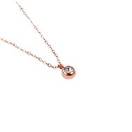 VUCH Necklace Gem Rose Gold - Necklace