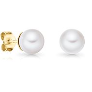 DOLCZE Gold pearl earrings Pisa 200201 (Au 585/1000, 2 g) - Earrings