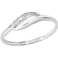 EVOLUTION GROUP 85006.1 White Gold with Diamonds (Au585/1000, 0.59g), size 48 - Ring