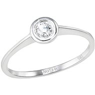 EVOLUTION GROUP 85007.1 White Gold with Diamonds (Au585/1000, 0.97g), size 48 - Ring