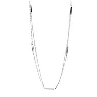 JSB Bijoux Intermittent Double Chain with Swarovski Stones 61300869cr - Necklace