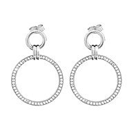 JSB Bijoux Double Rings with Swarovski Crystals 61400915cr - Earrings