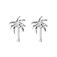 JSB Bijoux Palms with Swarovski crystals 61400927cr - Earrings