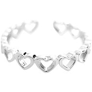 JSB Bijoux Silver Ring Hearts in Universal Size 92700414rh (Ag 925/1000; 1,46g) - Ring