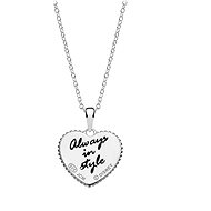 DISNEY Mickey and Minnie Silver Necklace CS00023SL-P - Necklace