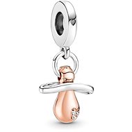 PANDORA Moments 781490C01 Baby Pacifier Charm (925/1000 silver + base metal, 2.53g) - Charm