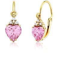 DOLCZE Little Pink Heart 100101 (Au 585/1000, 1,20g) - Earrings