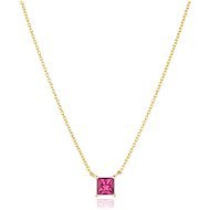 SIF JAKOBS Ellera Quadrato necklace SJ-N42279-PKCZ-YG (Ag 925/1000, 3 g) - Necklace