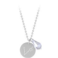 TROLI Ocelový náhrdelník Ryby se zirkonem (řetízek, 2x přívěsek) - Necklace