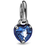 PANDORA model Pandora Me/Moments 793042C02 Mini Medallion ME Blue Cherry Heart (925/1000 silver, 0.64g) - Charm