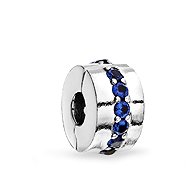 PANDORA 791972C01 Clip Charm Blue Sparkle (925/1000 silver, 2.7g) - Charm
