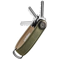 ORBITKEY Key Organiser 2.0 Waxed Canvas - Khaki Green - Keychain