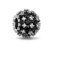 PANDORA Moments 792630C04 Round Black Sparkling Charm Pavé (Ag925/1000, 2.34g) - Bead (Charm)