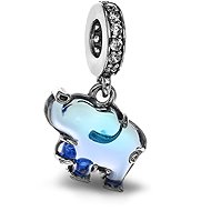 PANDORA Moments 793339C01 Blue Murano Glass Elephant Charm (Ag925/1000, 1.91g) - Charm