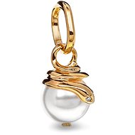 PANDORA Moments 763375C01 Mini Snake Pendant with Pearl (Ag925/1000, 1.06g) - Charm